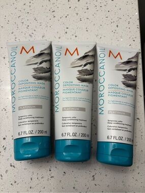 Moroccan Oil Moroccanoil Color Depositing Mask Lot, Platinum 6.7oz New lot of 3